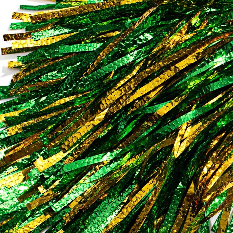 Anderson's Metallic Foil Textured School Spirit Shakers, Cheerleader Pom Poms, Football, Basketball, Homecoming Squad, Team, Party, Dance, Club, Performance, Fan Celebration Pack of 10 - Image 4